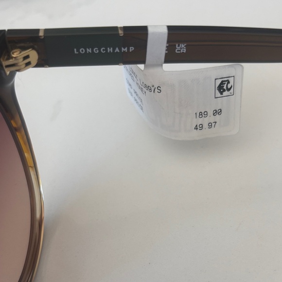 Longchamp Sunglasses 53mm Honey NWT - Picture 9 of 13
